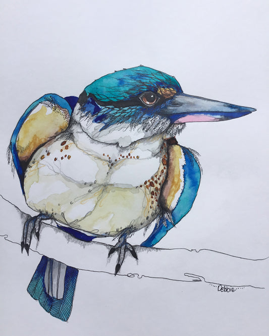 A4 Kevin the kingfisher
